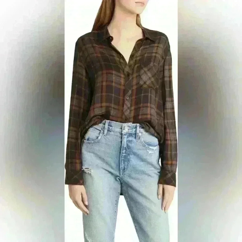 Rails Hunter Metallic Flannel - image 1